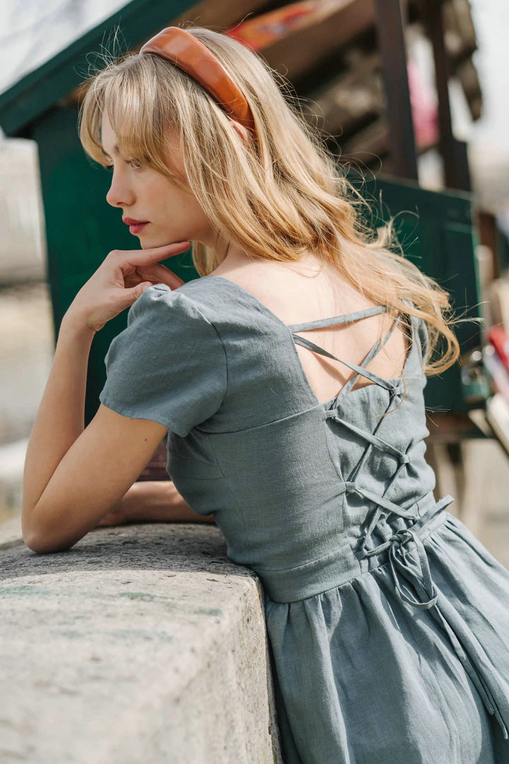 Estelle Keten Elbise