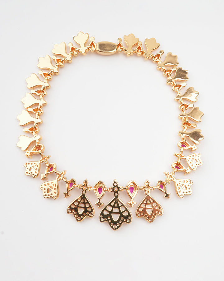 Harmoni Kırmızı Pırlanta Kolye