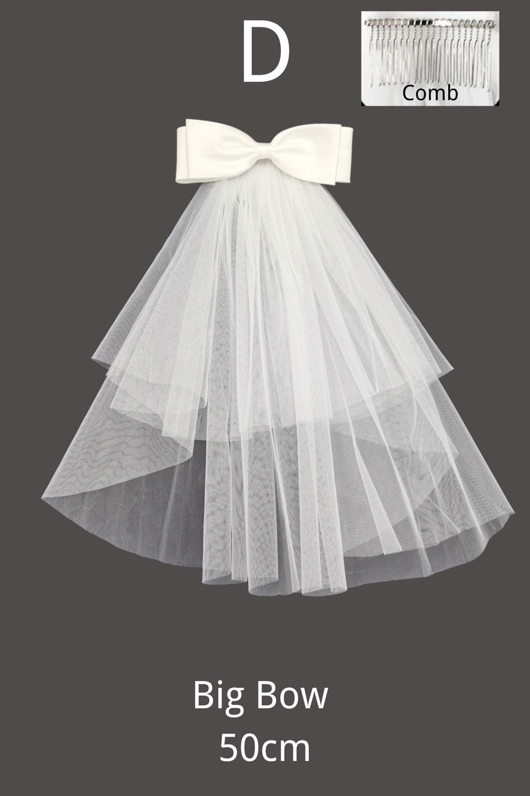 Rosalind Kurdeleli Büyük Fiyonk Duvak