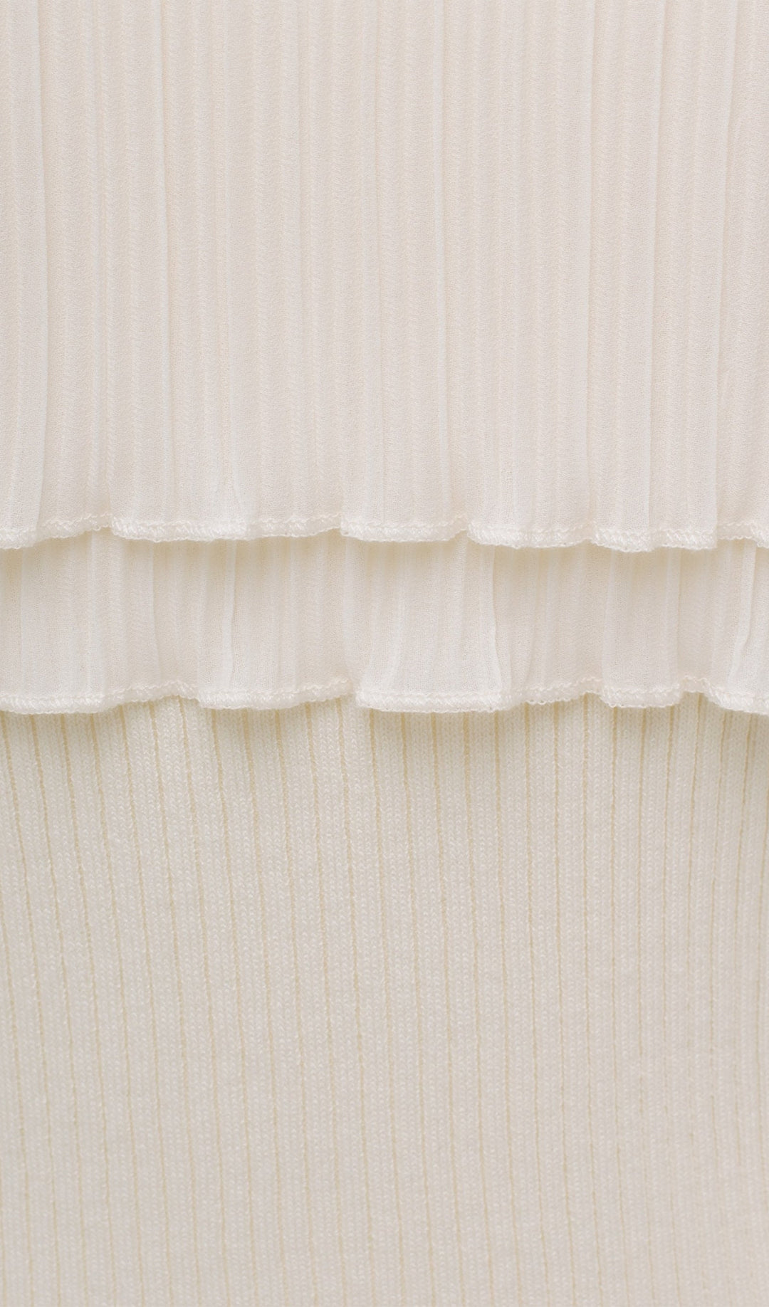 Flier Starplez Fırfır Düğme Detay Üst - Krem