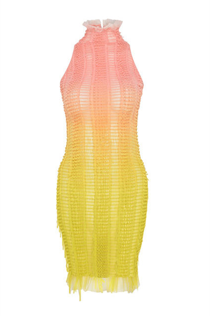 Beverly Dantelli Boyundan Bağlamalı Mini Elbise