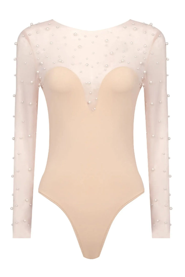 Dobbin Beyaz File Korsajlı Tulum