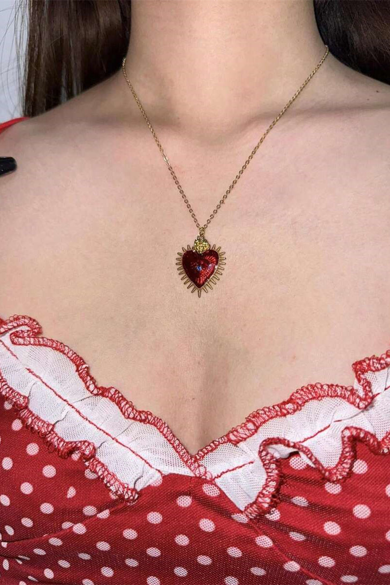 Nazar Kalp Şeklinde Kolye