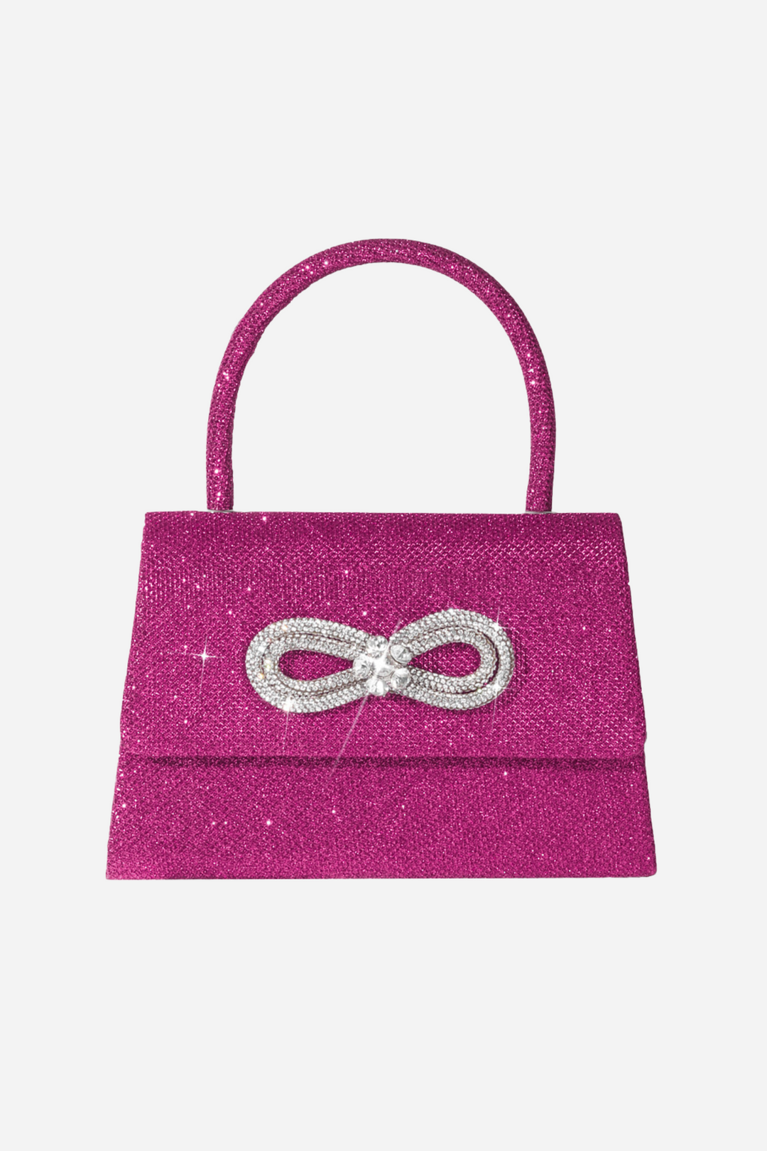 Metalik Parlak Diamante Saplı Çanta