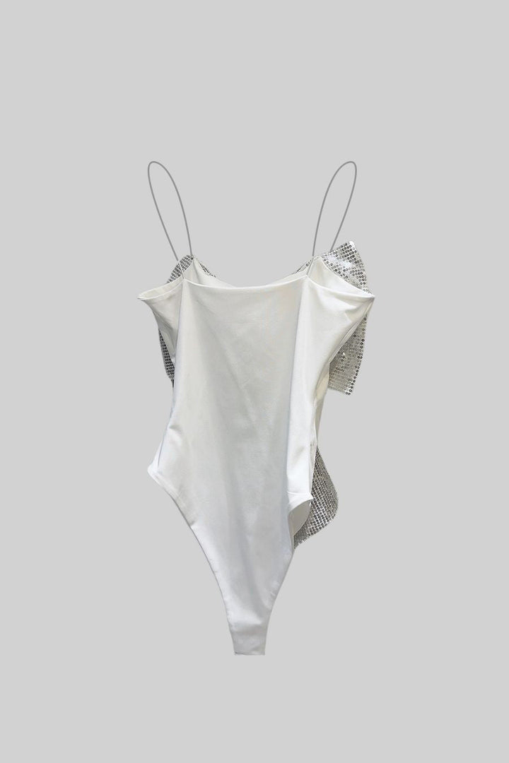 Önü Büyük Pullu Fiyonklu Bodysuit