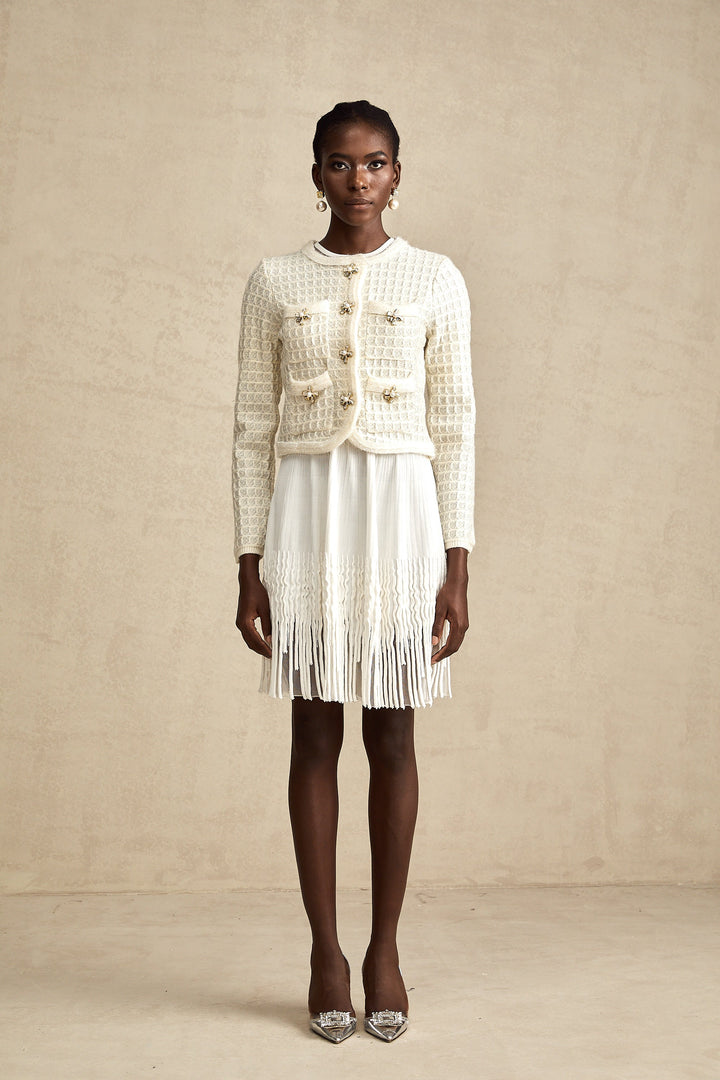 Lisette Tek Sıralı Örgü Hırka