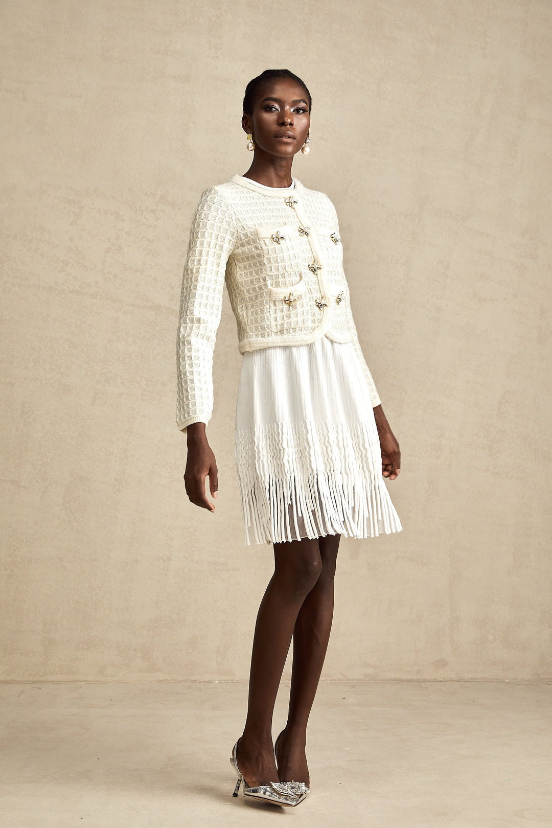 Lisette Tek Sıralı Örgü Hırka