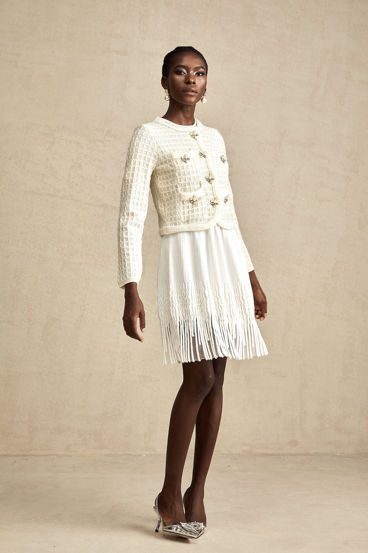 Lisette Tek Sıralı Örgü Hırka