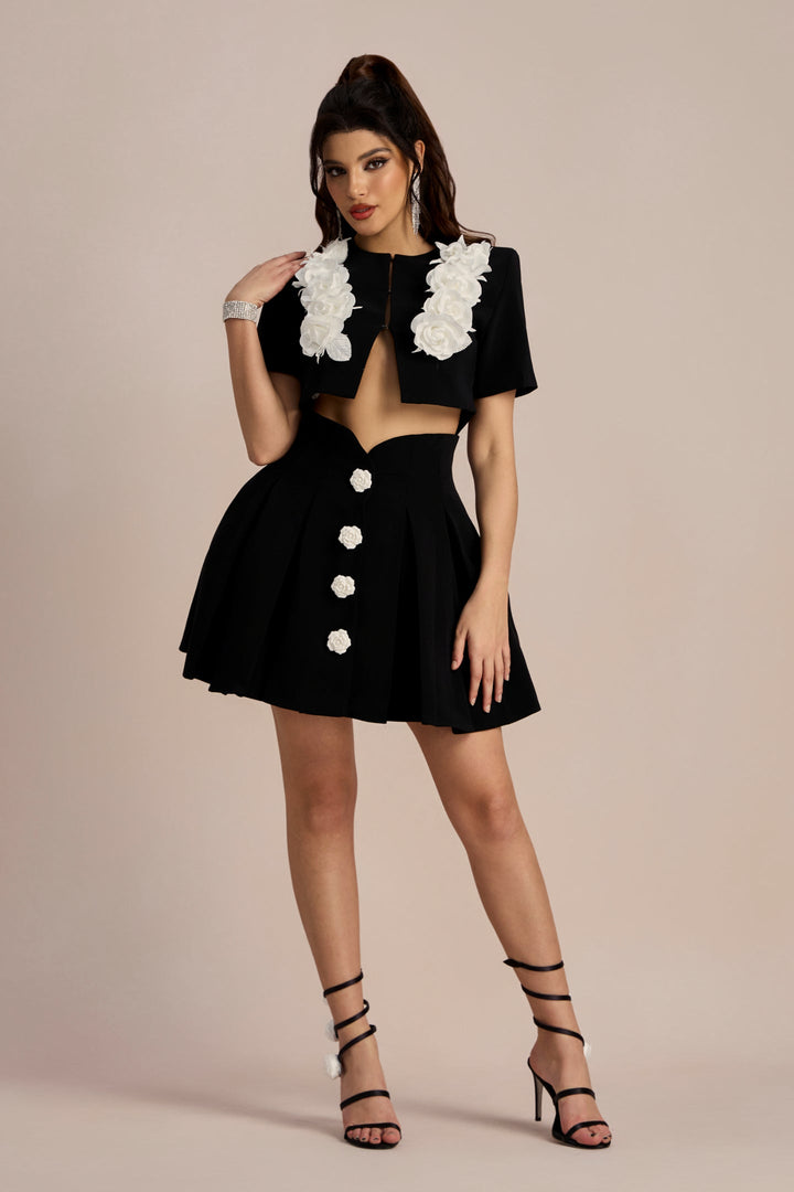 Selena Gül İşlemeli Set