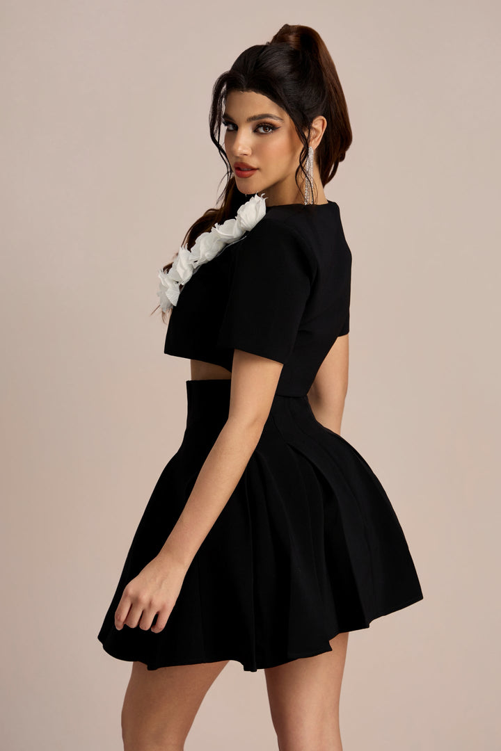 Selena Gül İşlemeli Set