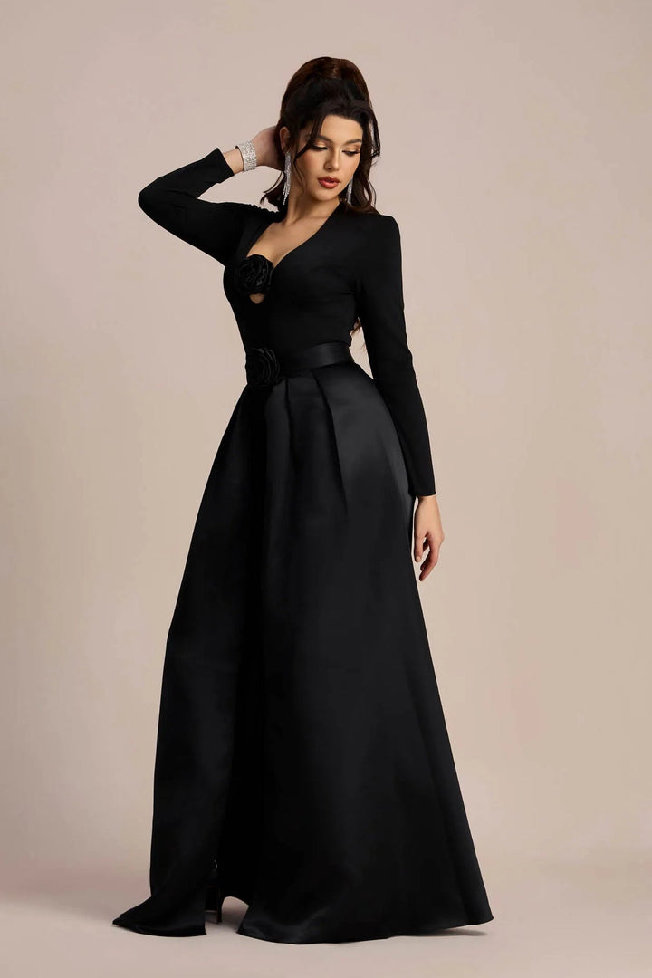 Edwina Çiçek Aplikeli Tulum Takımı