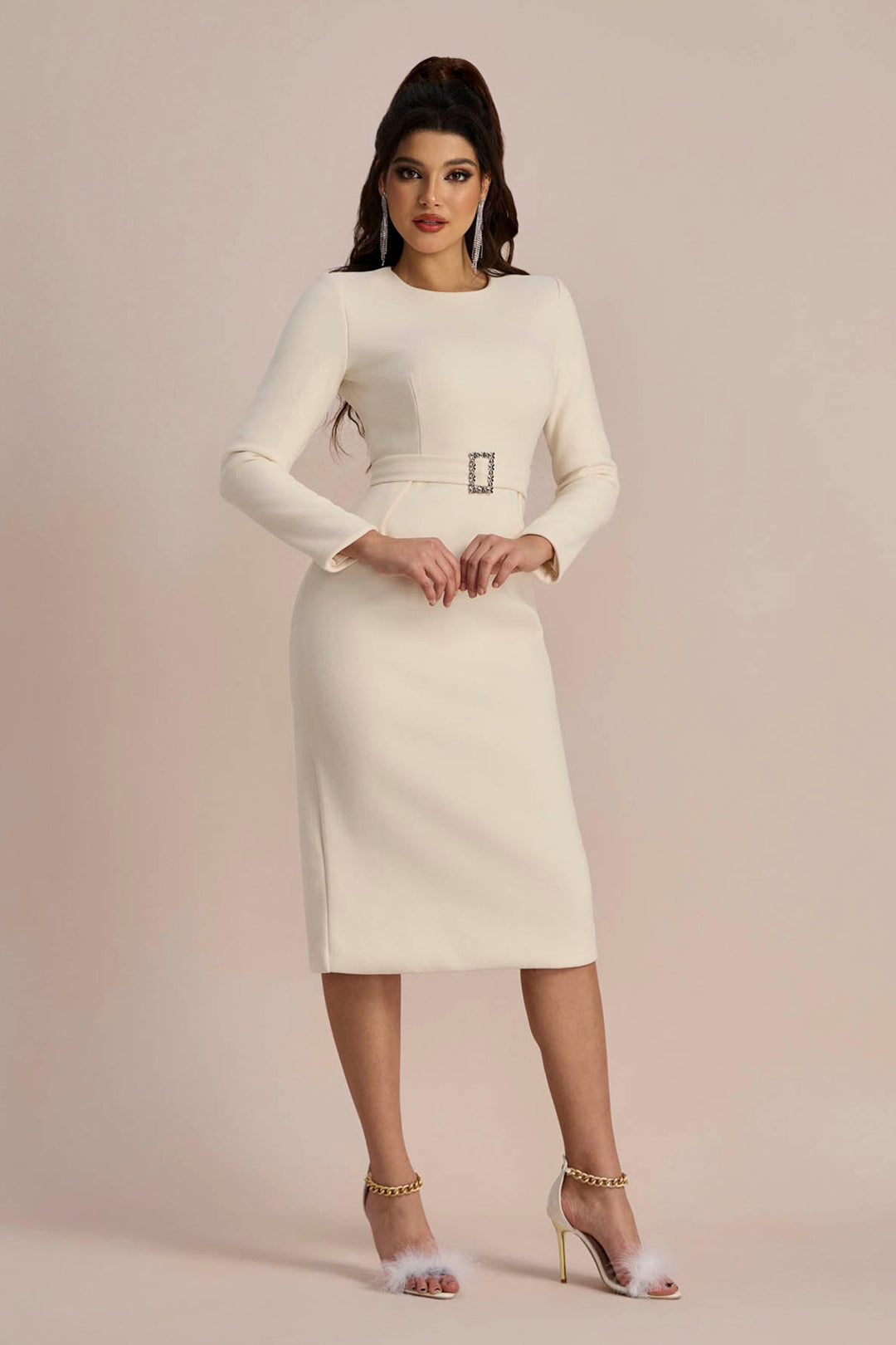 Roberta Pelerinli Uzun Kol Elbise Takım