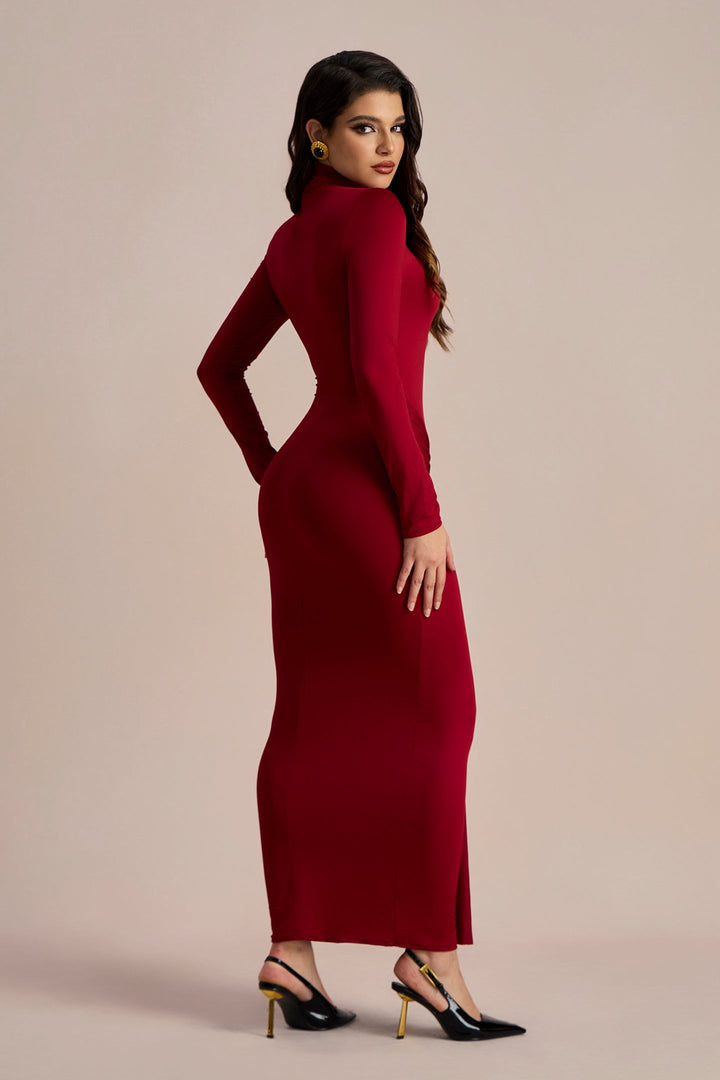 Liz Düğümlü Askılı Maxi Elbise