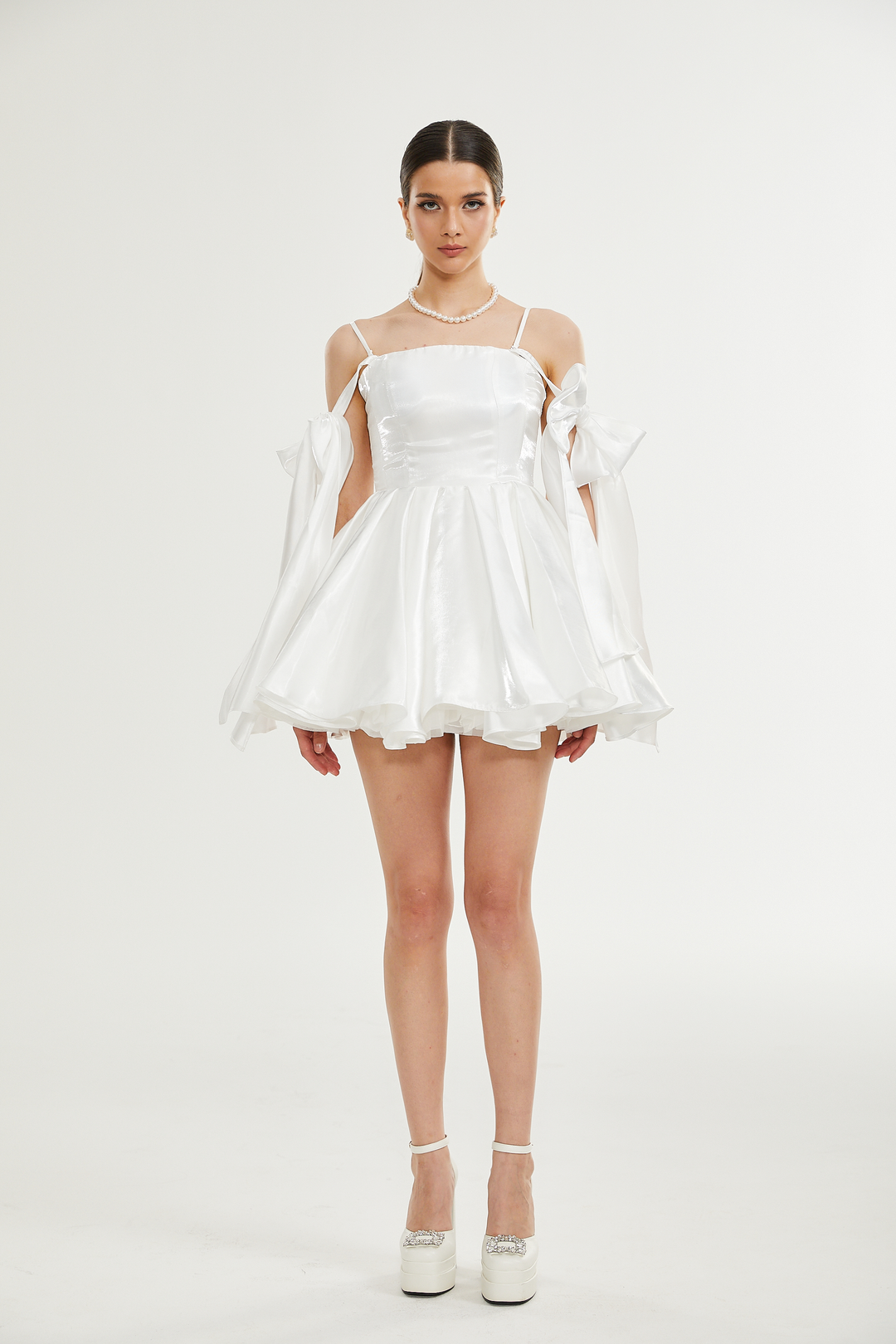 Catiana Fiyonk Detaylı Kloş Elbise