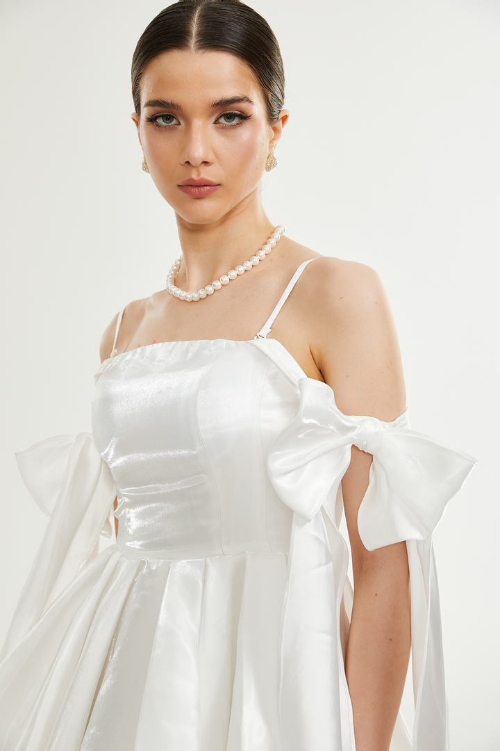 Catiana Fiyonk Detaylı Kloş Elbise