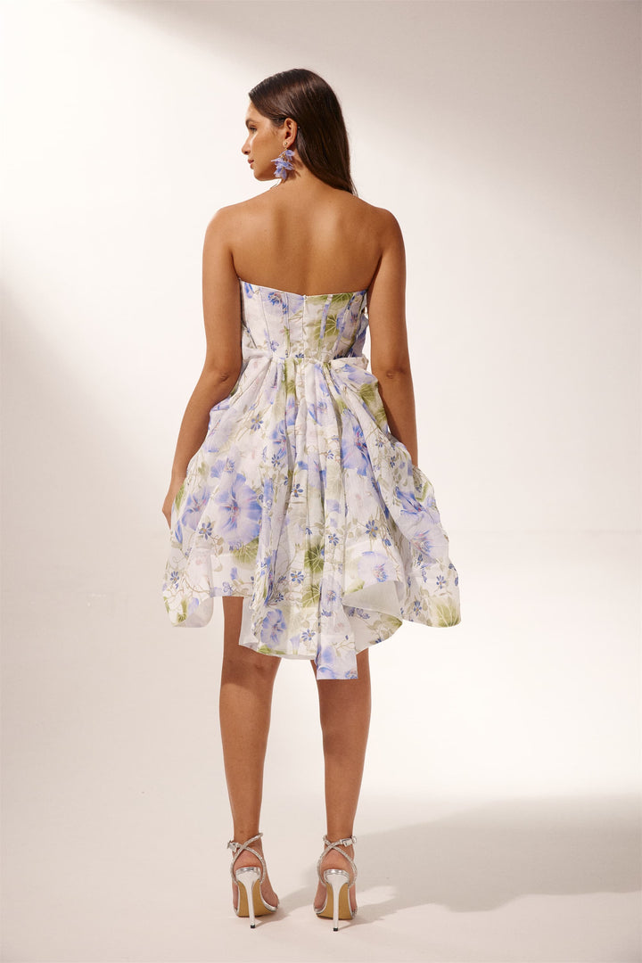 Moira V Yaka Kurutulmuş Mini Elbise