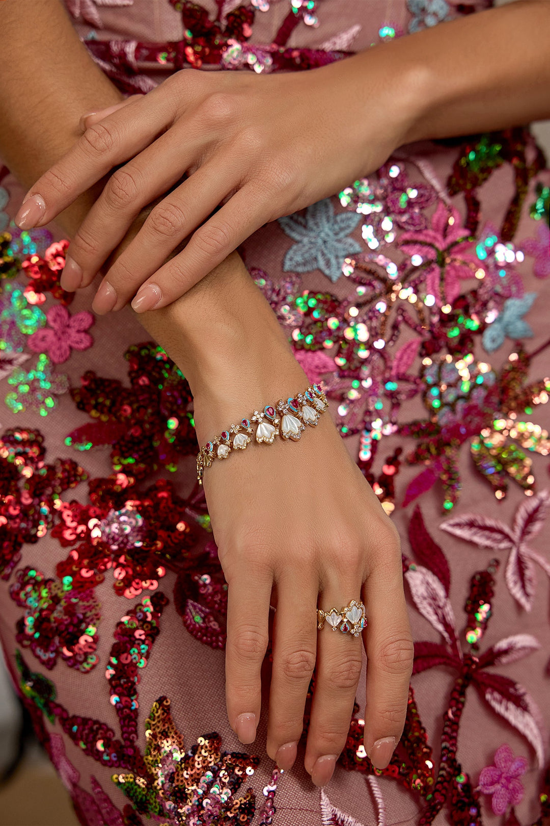 Harmoni Kırmızı Pırlanta Kolye