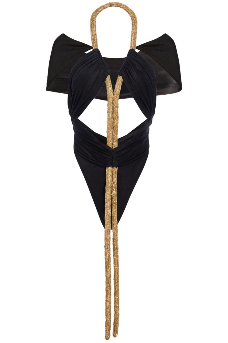 Frederica Halter Kesikli Jersey Bodysuit