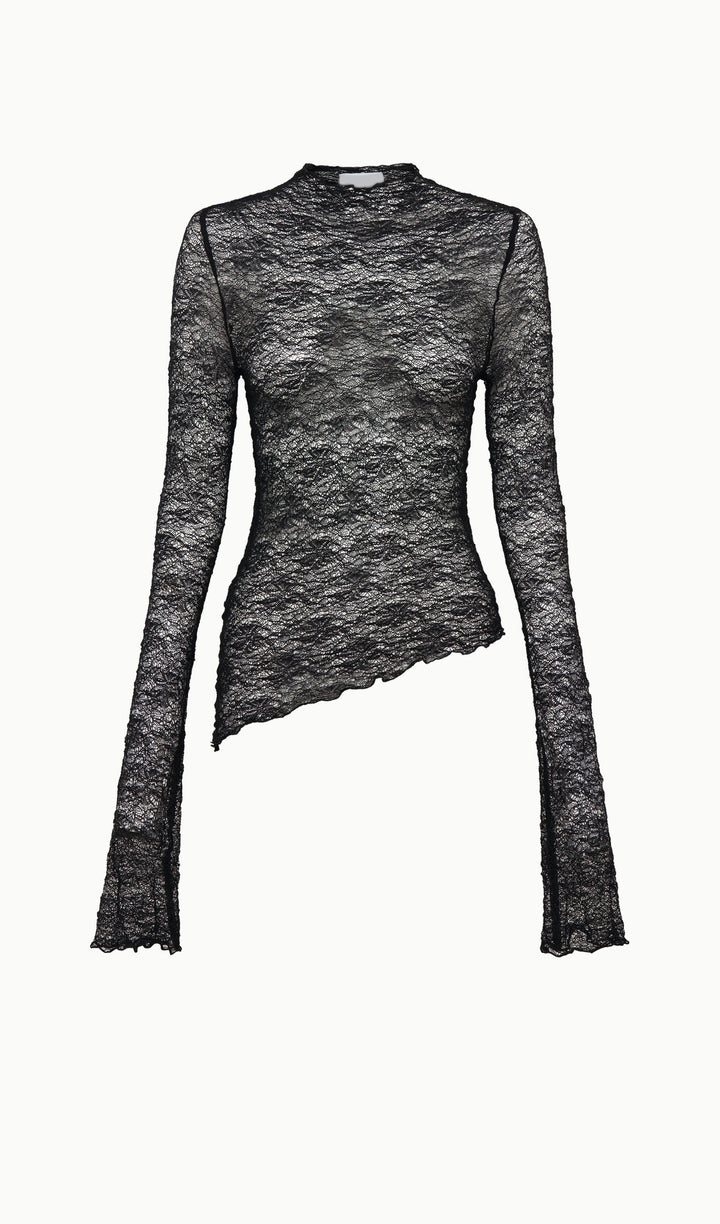 Transparan Dantel Etek Üst Takım