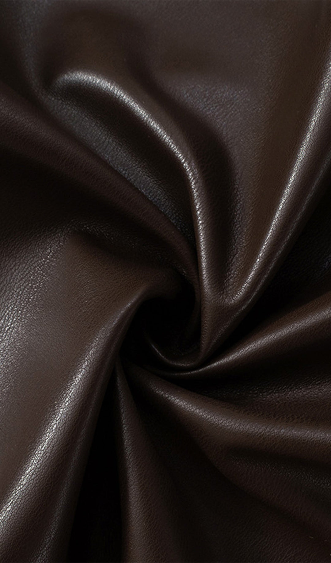 Sliess Düz Deri Asimetrik Üst-Kahverengi