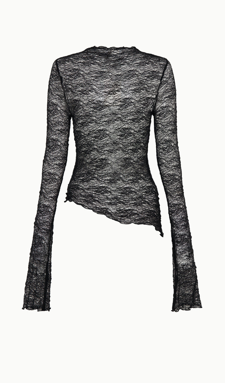 Transparan Dantel Etek Üst Takım