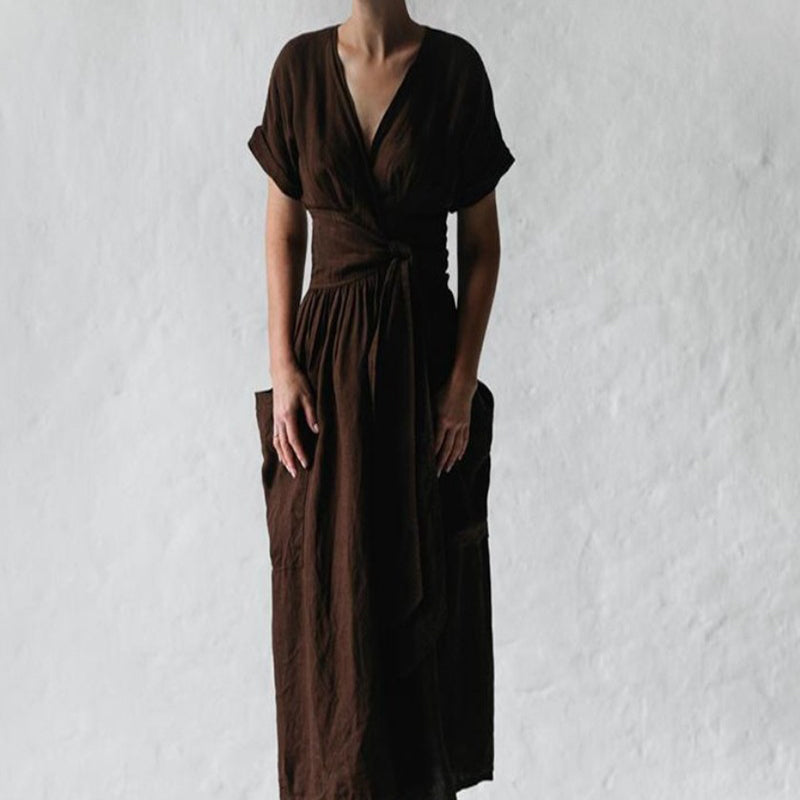 Pamuklu Keten Elbise