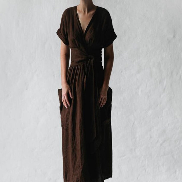 Pamuklu Keten Elbise