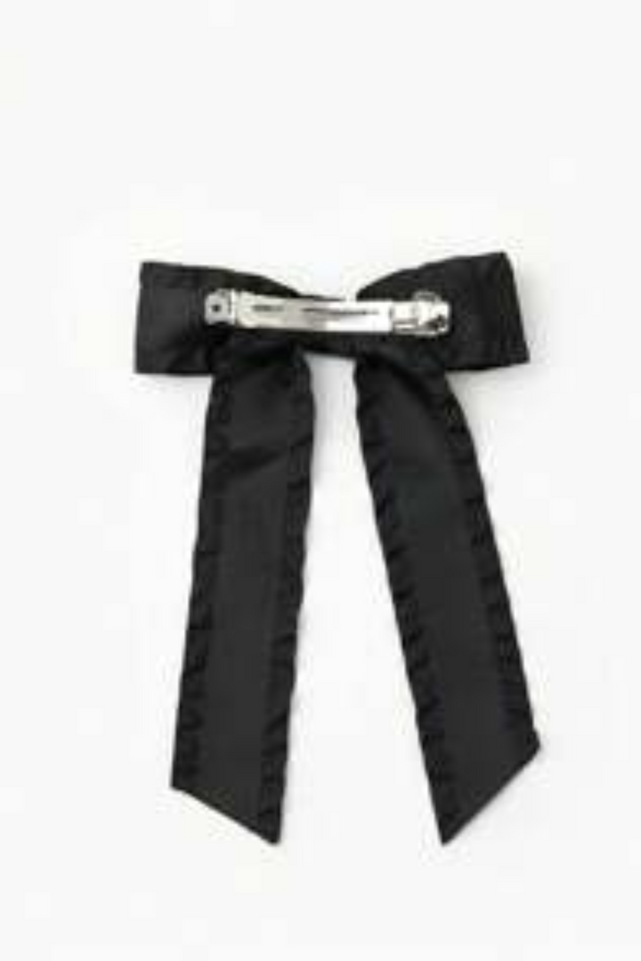 Fırfırlı Kenar İlmek Saten Saç Tokası