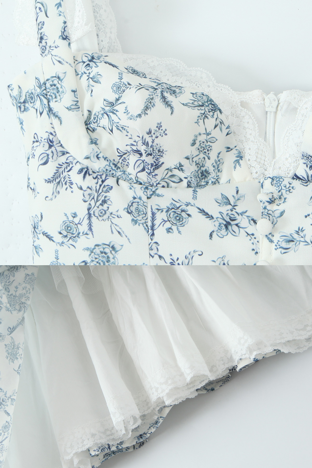 Çiçek Baskılı Sweet Heart Mini Elbise