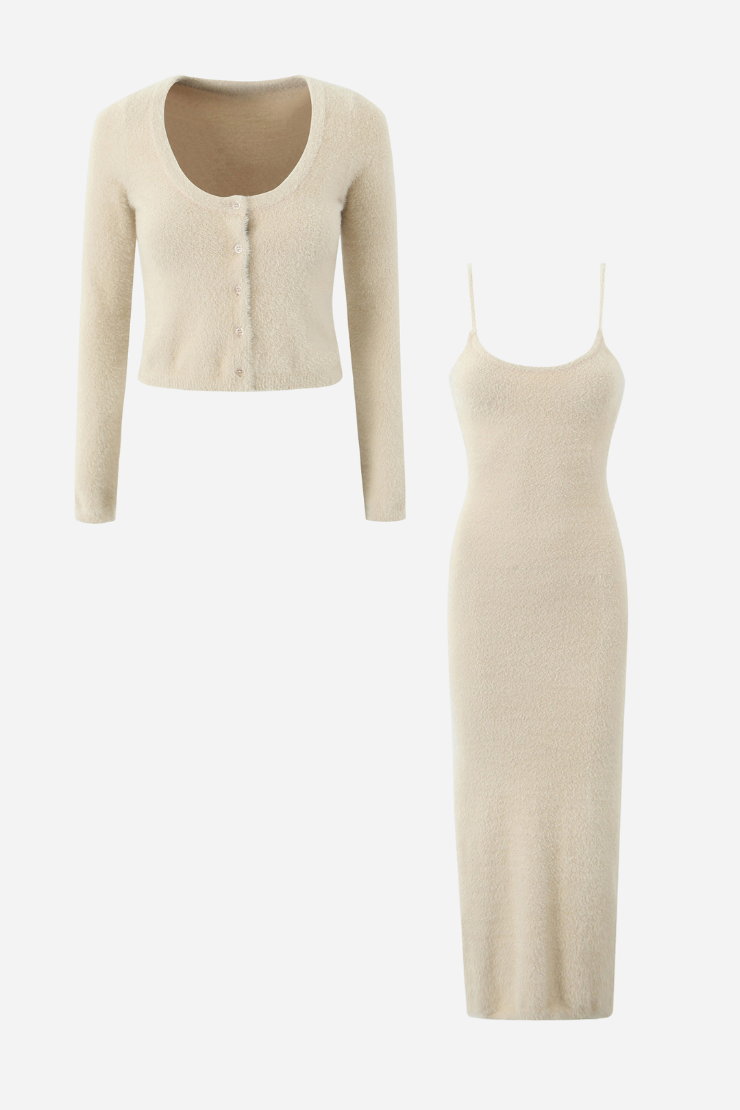 Hilda Örgü Hırka & Cami Mini Elbise Takım