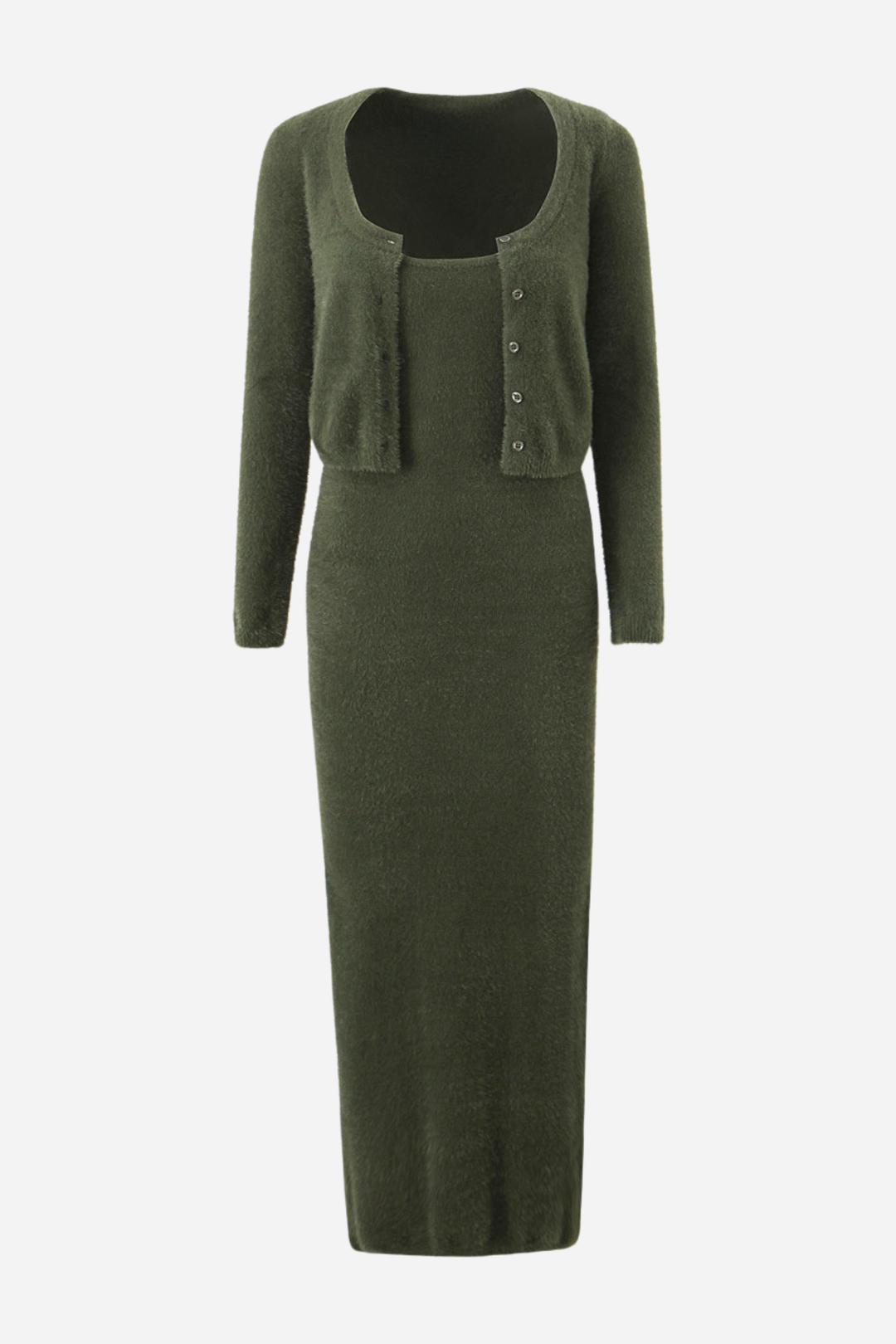 Hilda Örgü Hırka & Cami Mini Elbise Takım