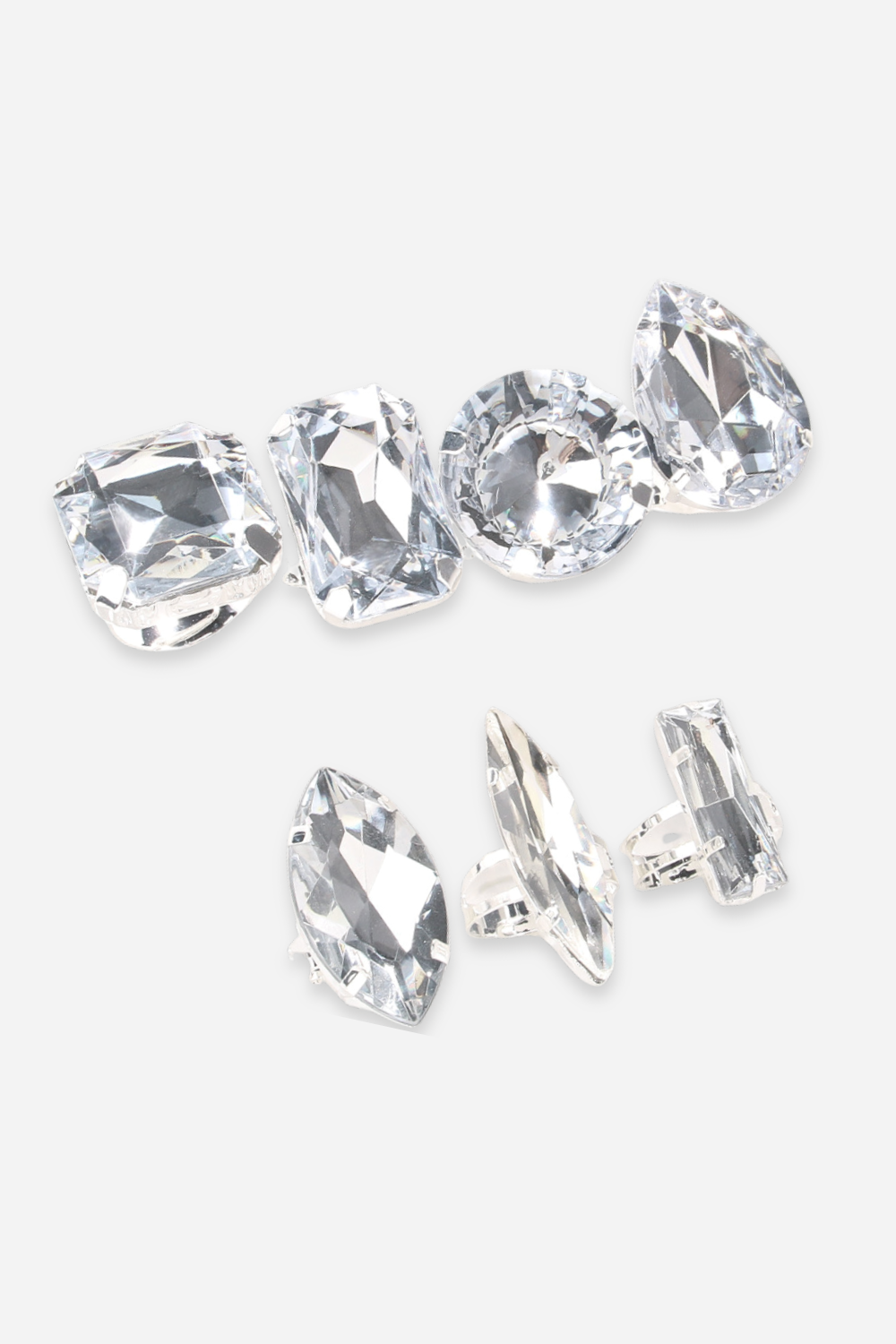 Dana Kristal Yüzük 7'Li Takım