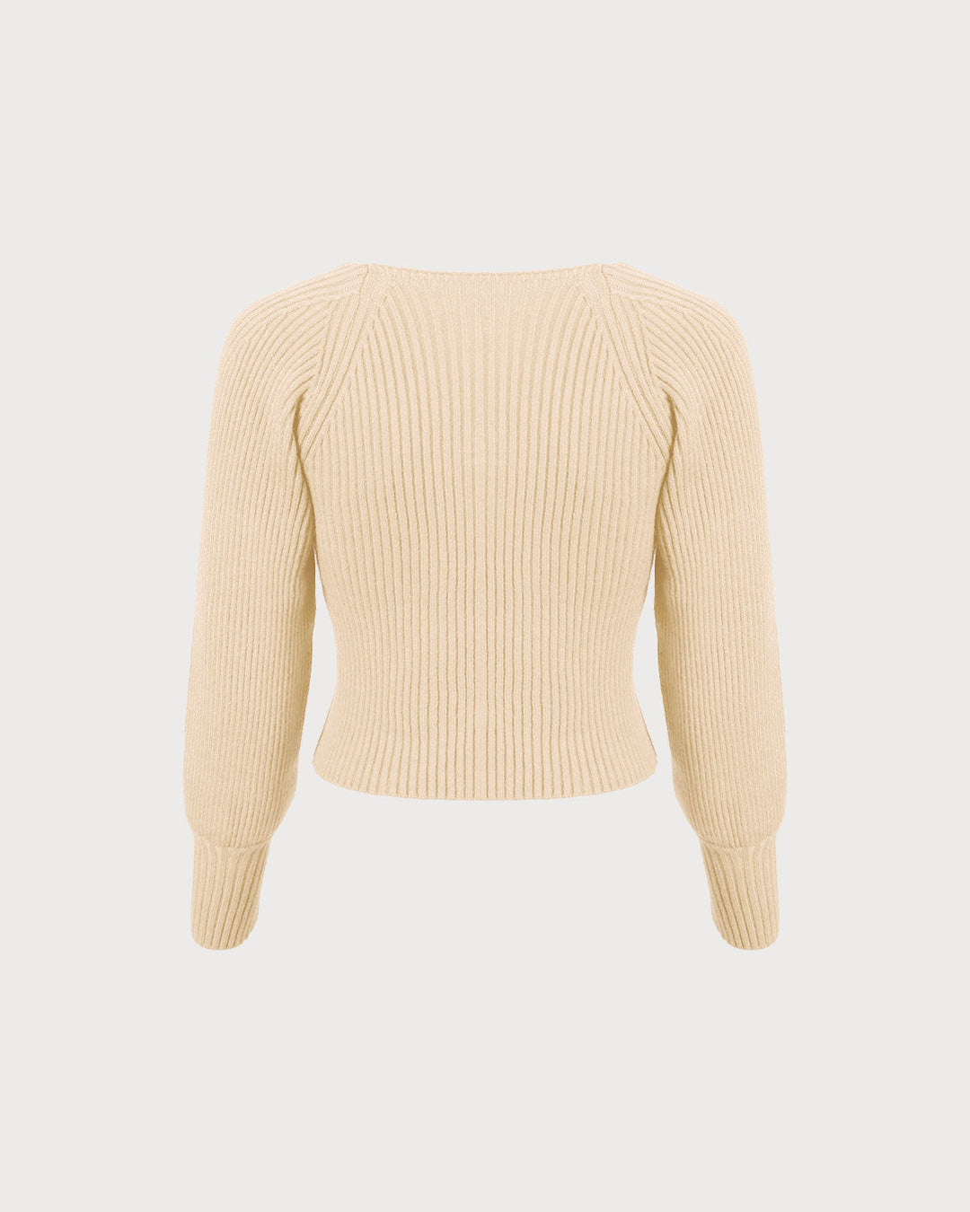 Bej Renkli Derin Yaka Fener Kol Kazak