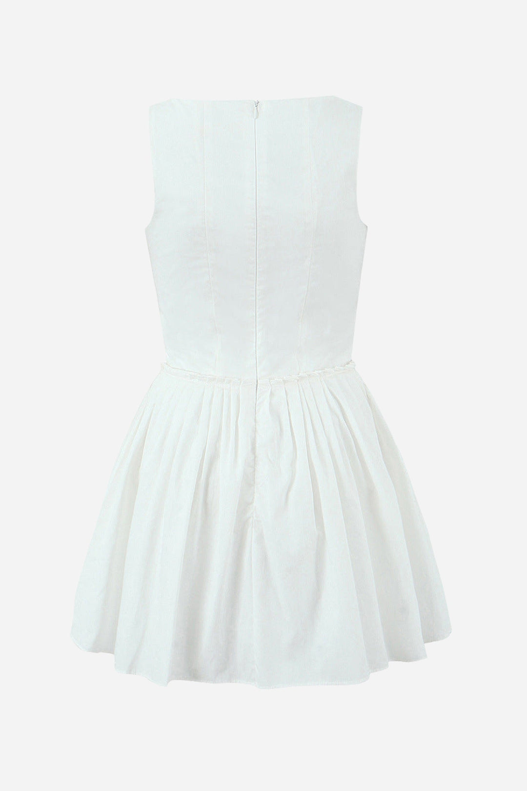 Kolsuz Büstiyer Pileli Mini Elbise