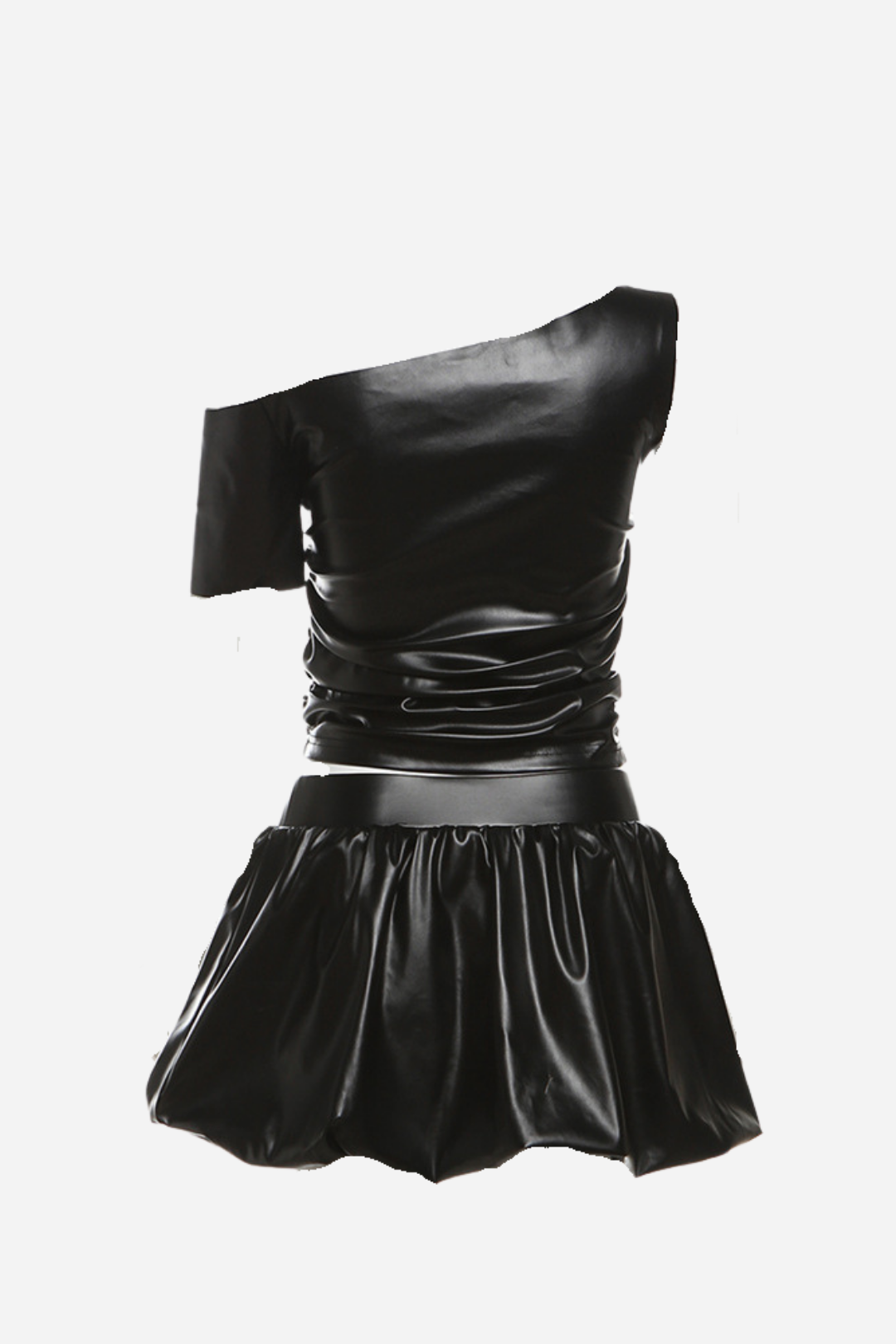 Tek Omuz Balonlu Etek Takım