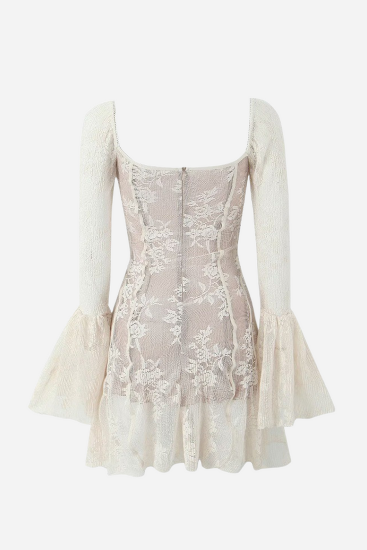 Odelia Straplez Dantelli Mini Elbise