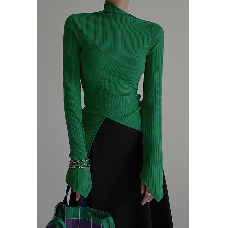 Asimetrik Uzun Kollu İnce Üst