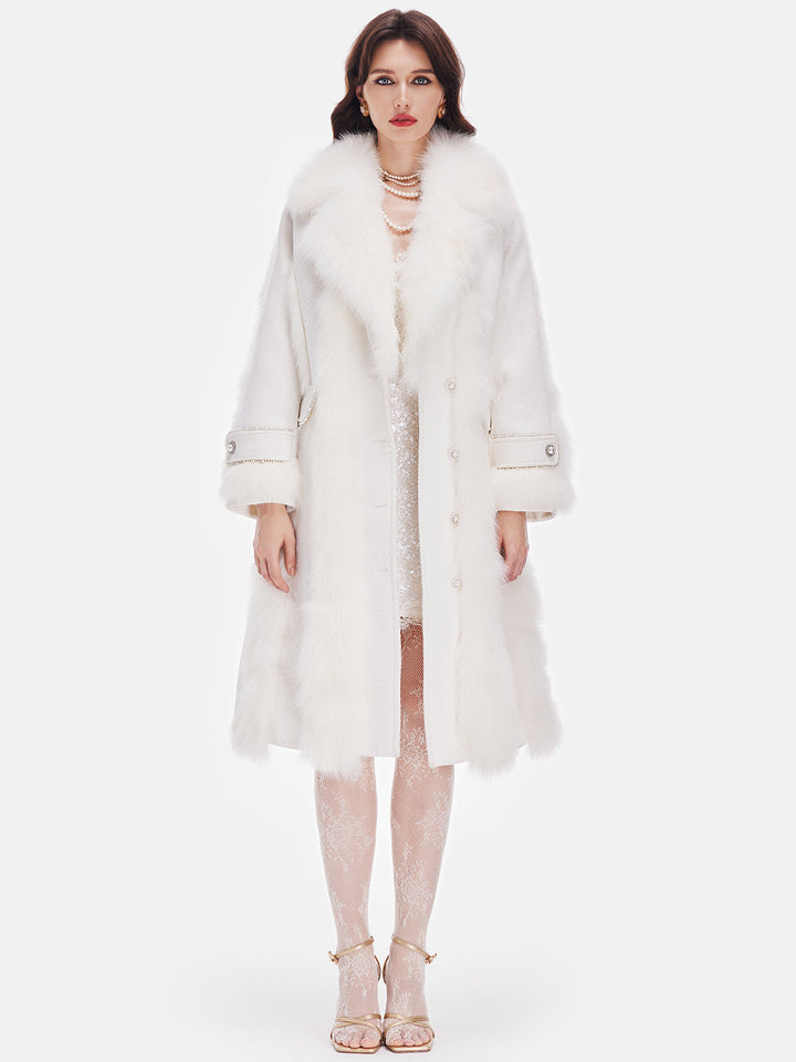 Tilki Kürkü Vizon Kaz Tüyü Mont