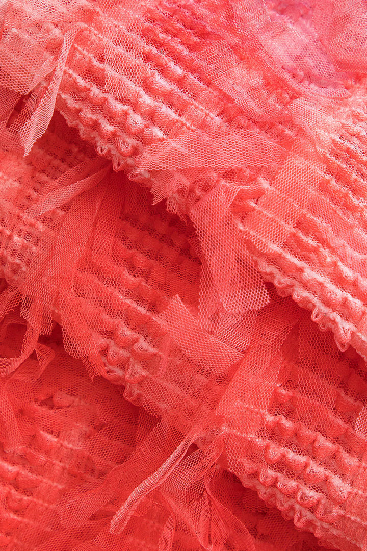 Veronica Degrade Yarı Transparan Midi Elbise