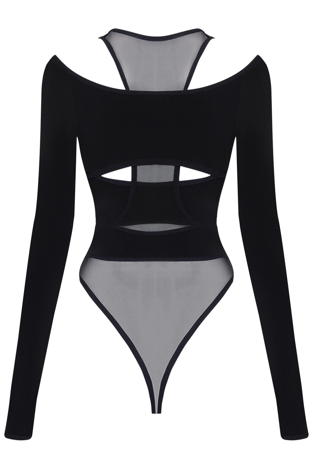 Freda Cut Out Transparan Bodysuit