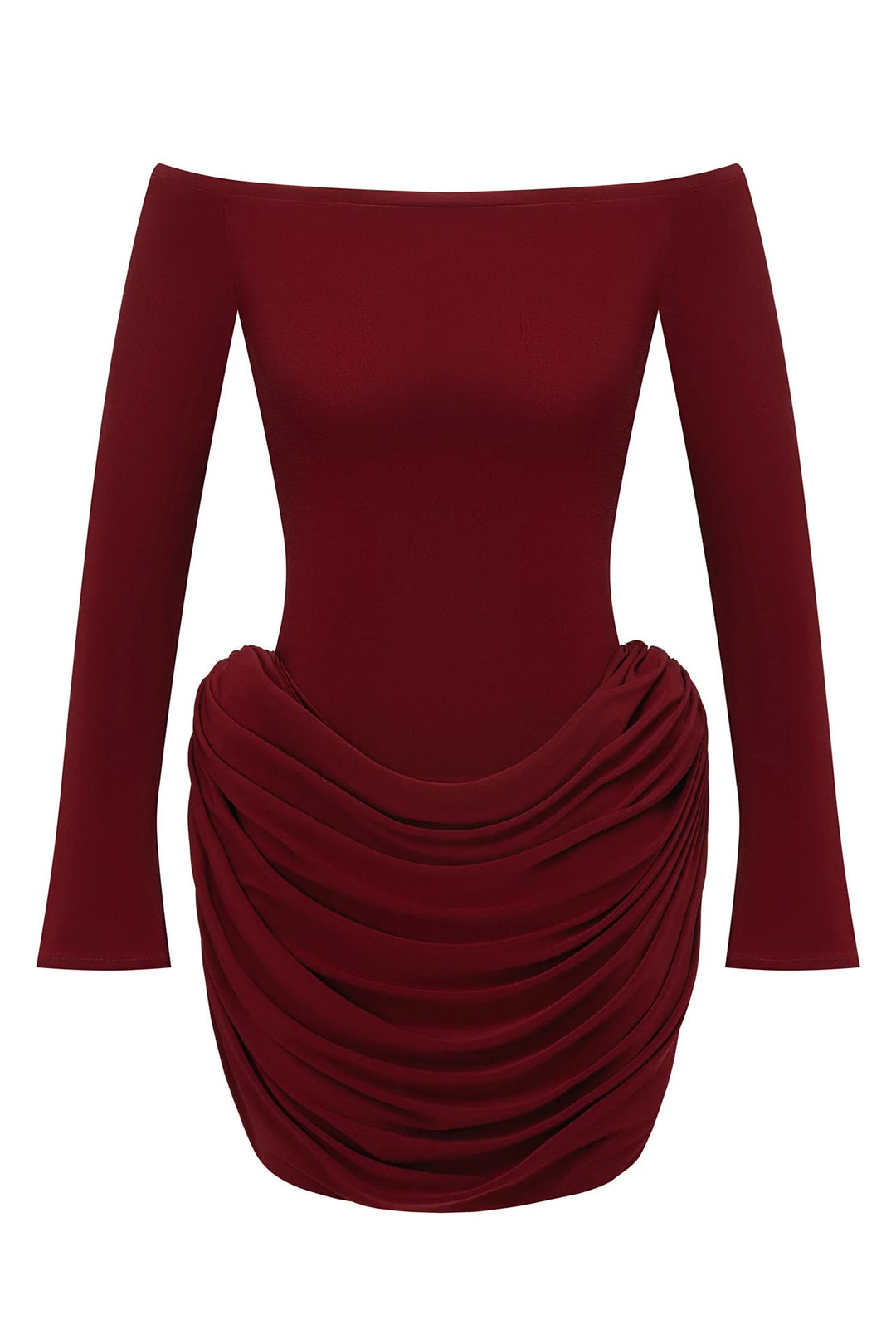 Joan Düşük Omuz Dantelli Mini Elbise