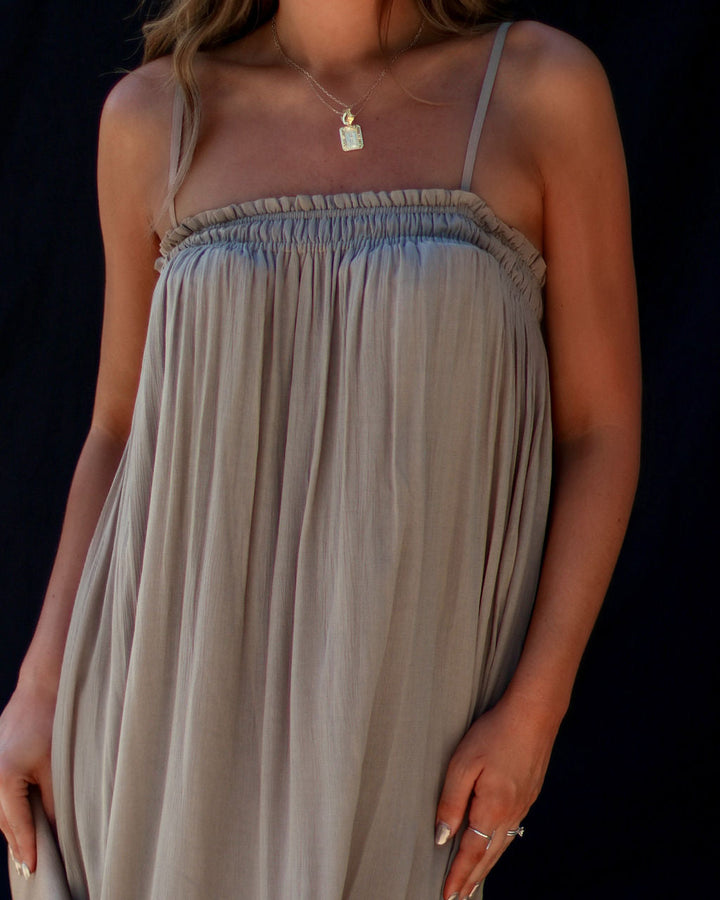 Gracia Günlük Kolsuz Cepli Midi Elbise