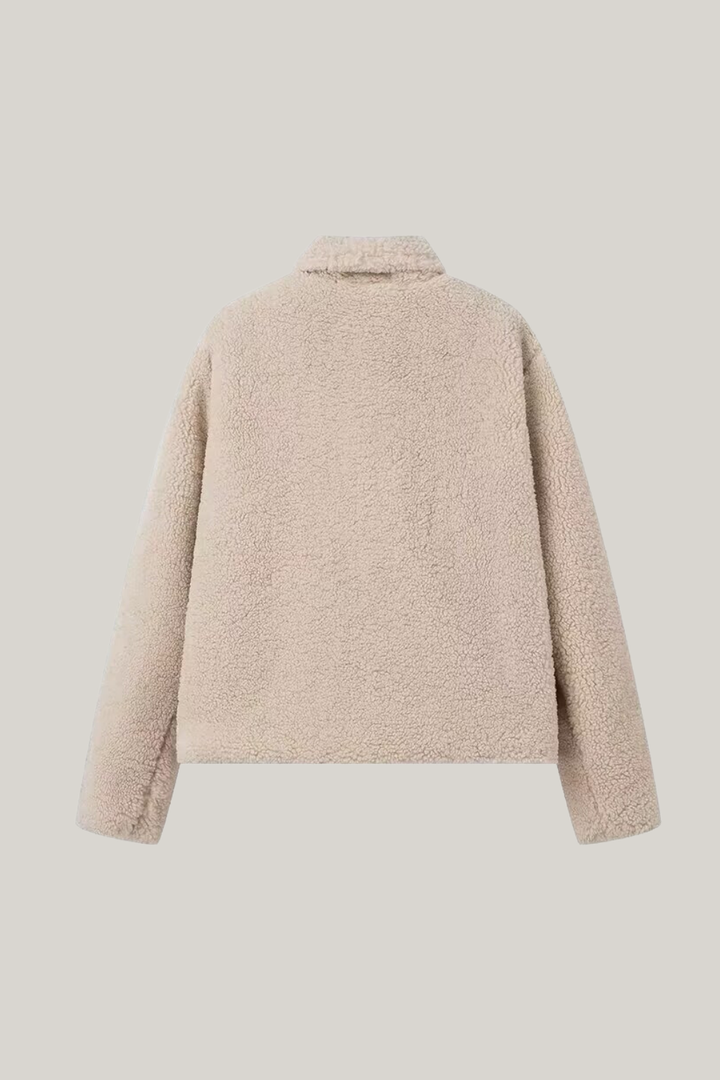 Yaka Uzun Kollu Teddy Ceket