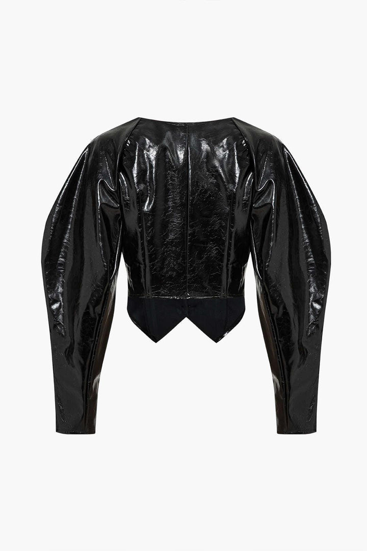 Lustrous Noir Deri Ceket
