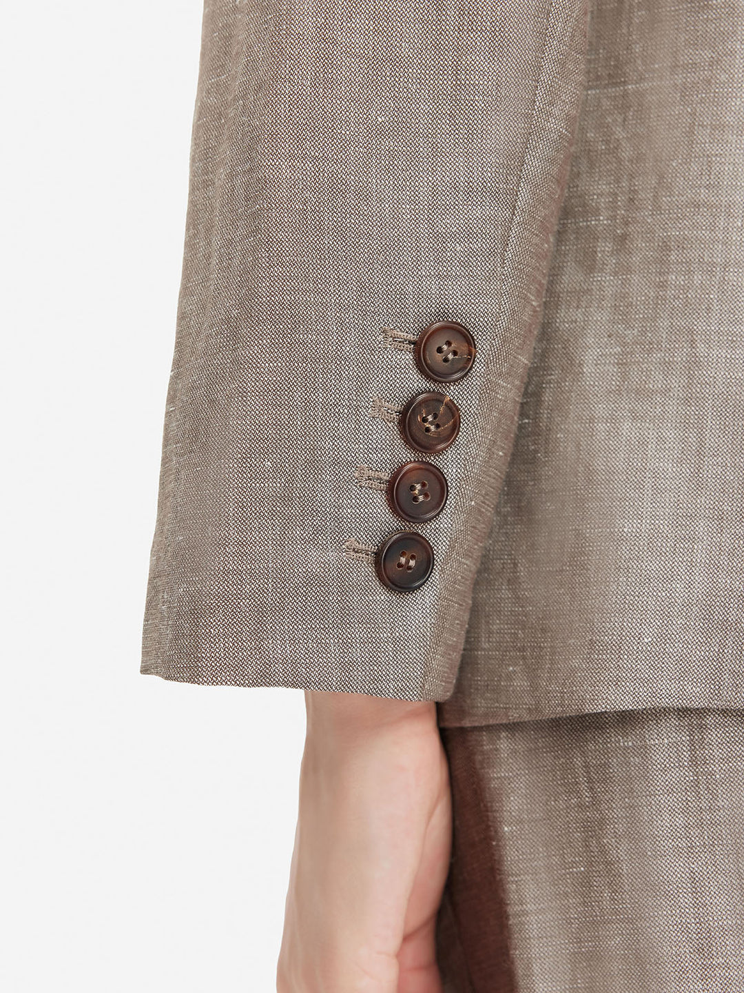 Fransız Yün Keten Blazer