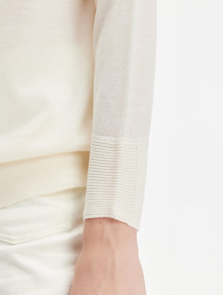 Yün Örgü İşlemeli Dantel Üst