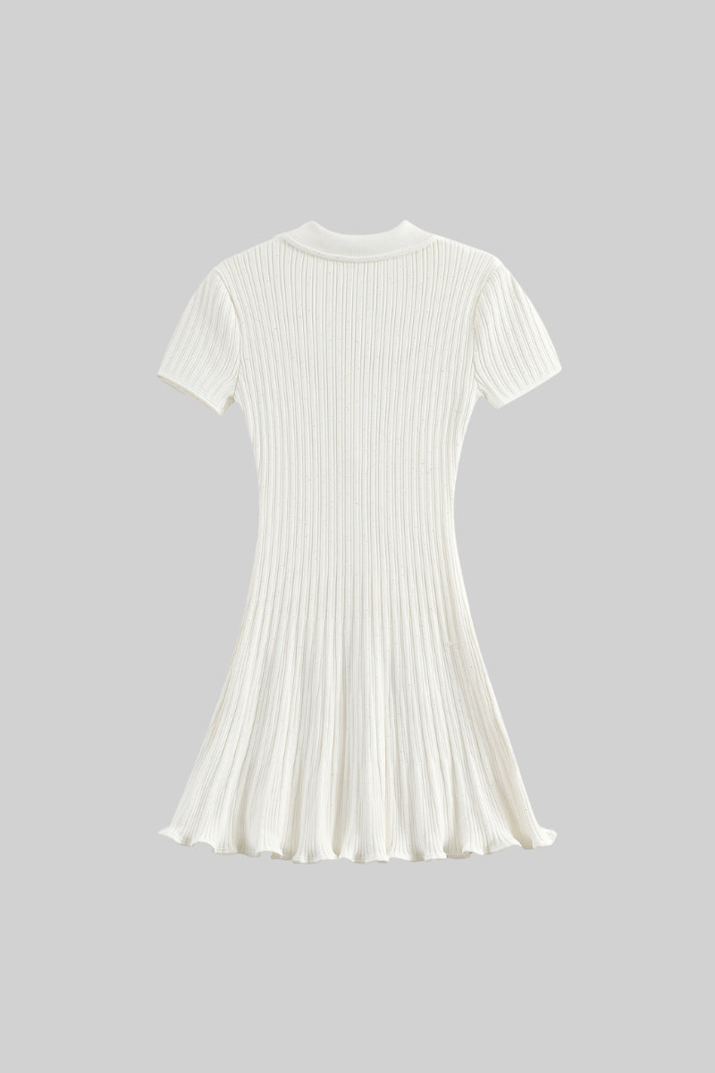 Kısa Kollu Elmas Elbise