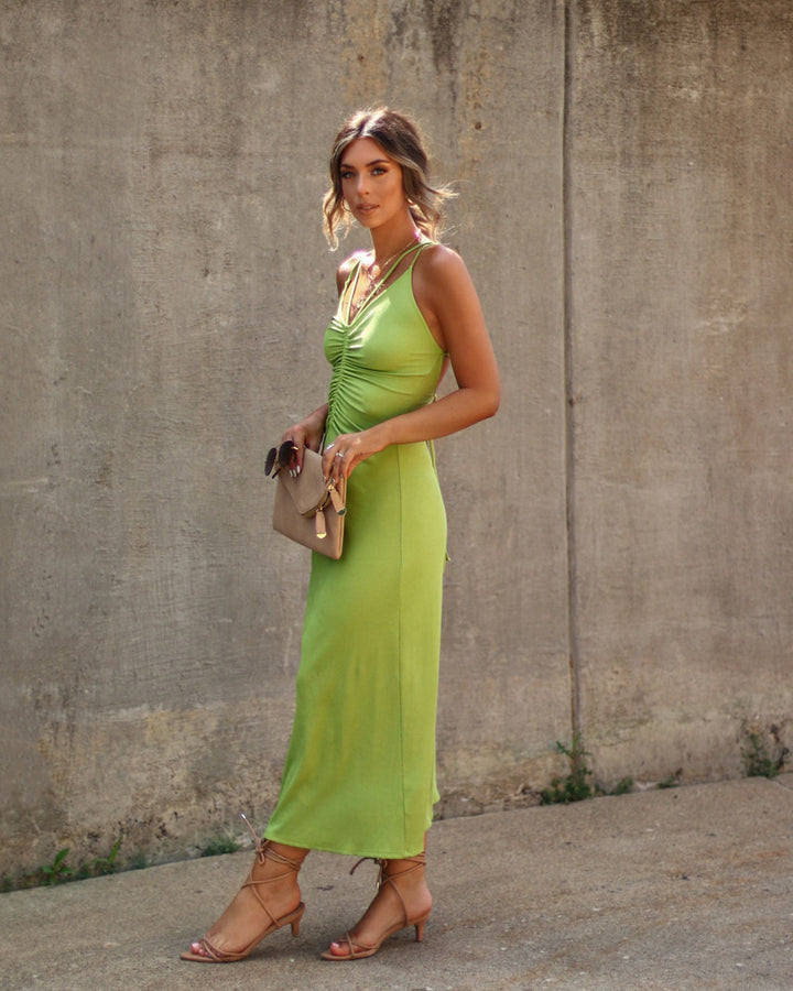 Zya Dantelli Midi Elbise