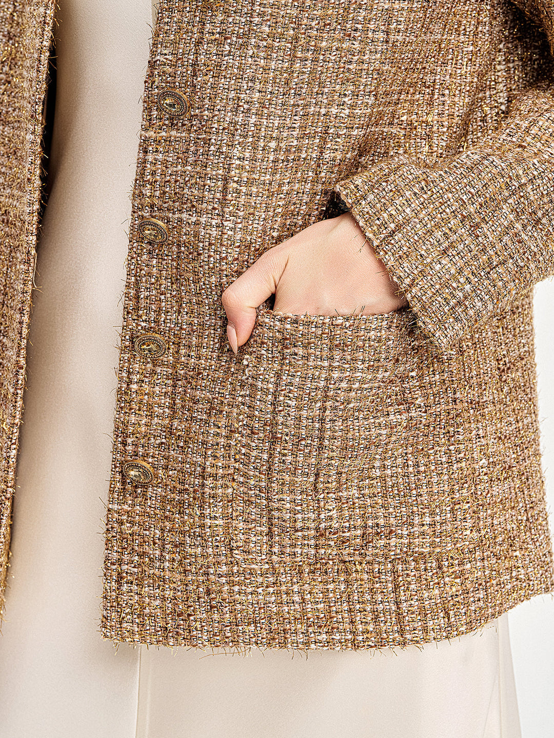 Göz Alıcı Yakasız Blazer