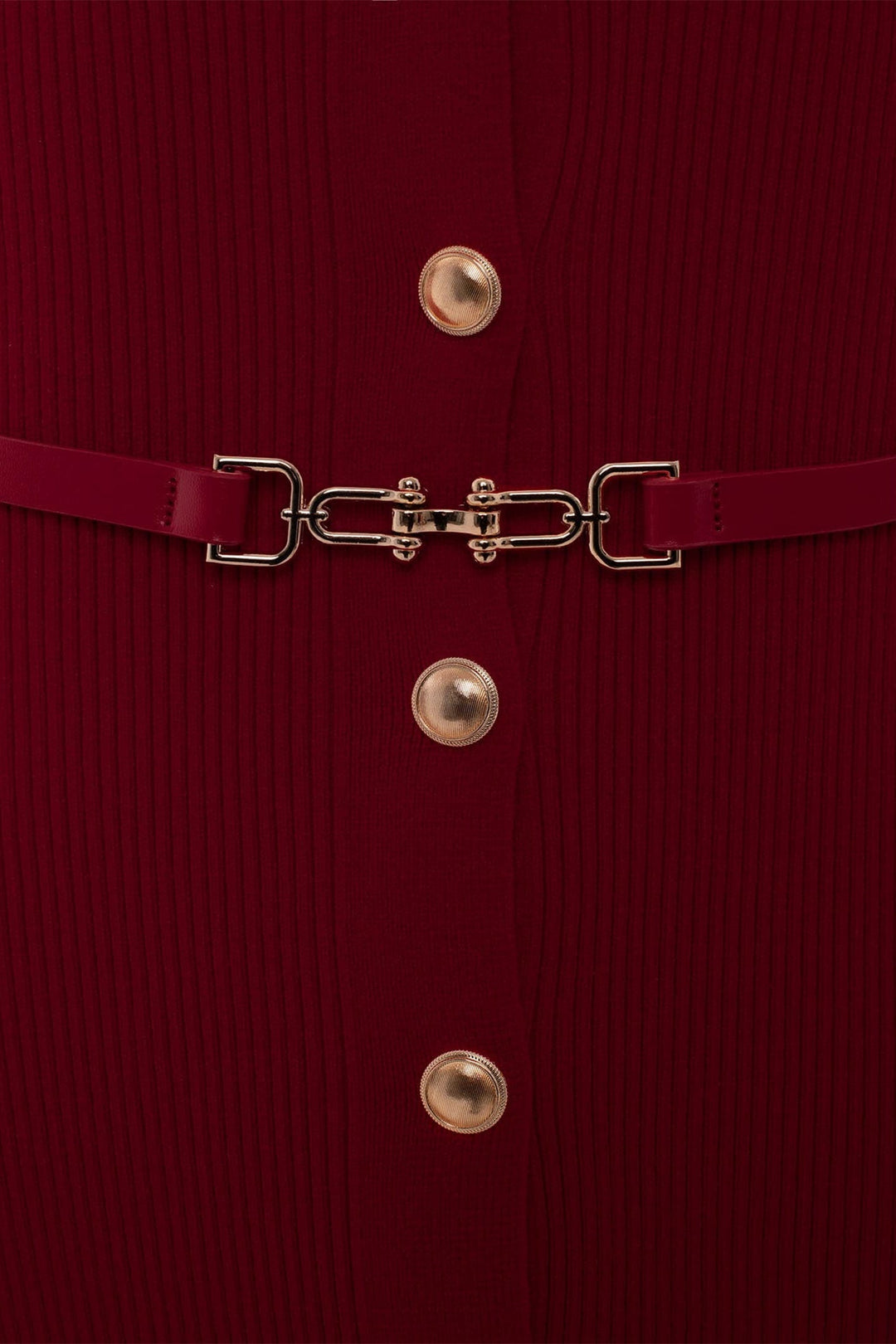 Alva V Yaka Triko Midi Elbise